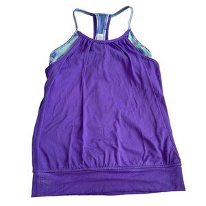 Ivivva Double Dutch tank top purple racerback girls size 10 athletic